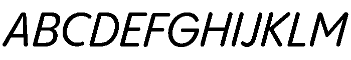 Pangram Sans Rounded Compact Variable 13 Font UPPERCASE