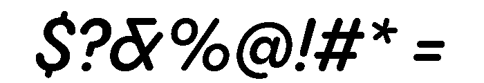 Pangram Sans Rounded Compact Variable 14 Font OTHER CHARS