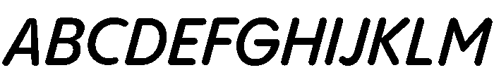 Pangram Sans Rounded Compact Variable 14 Font UPPERCASE