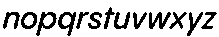 Pangram Sans Rounded Compact Variable 14 Font LOWERCASE