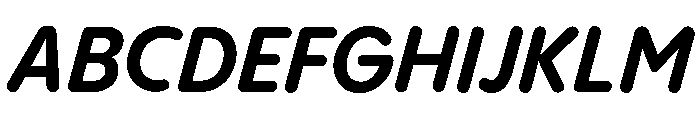 Pangram Sans Rounded Compact Variable 15 Font UPPERCASE