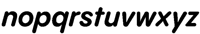 Pangram Sans Rounded Compact Variable 15 Font LOWERCASE