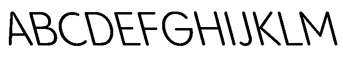 Pangram Sans Rounded Compact Variable 20 Font UPPERCASE