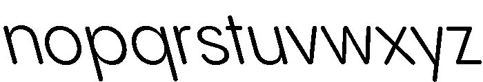 Pangram Sans Rounded Compact Variable 20 Font LOWERCASE