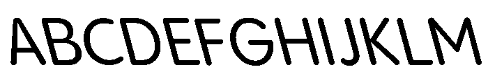 Pangram Sans Rounded Compact Variable 21 Font UPPERCASE