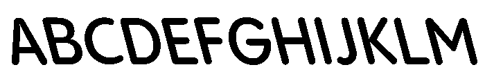 Pangram Sans Rounded Compact Variable 22 Font UPPERCASE