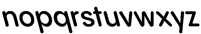 Pangram Sans Rounded Compact Variable 22 Font LOWERCASE