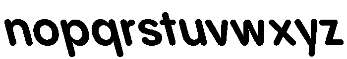 Pangram Sans Rounded Compact Variable 23 Font LOWERCASE