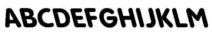 Pangram Sans Rounded Compact Variable 24 Font UPPERCASE