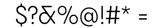 Pangram Sans Rounded Compact Variable 4 Font OTHER CHARS