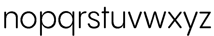 Pangram Sans Rounded Compact Variable 4 Font LOWERCASE