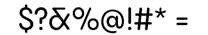 Pangram Sans Rounded Compact Variable 5 Font OTHER CHARS