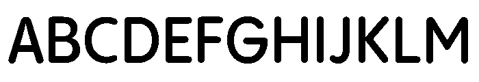 Pangram Sans Rounded Compact Variable 6 Font UPPERCASE