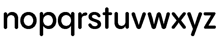 Pangram Sans Rounded Compact Variable 6 Font LOWERCASE
