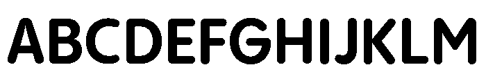 Pangram Sans Rounded Compact Variable 7 Font UPPERCASE
