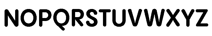Pangram Sans Rounded Compact Variable 7 Font UPPERCASE