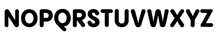 Pangram Sans Rounded Compact Variable 8 Font UPPERCASE
