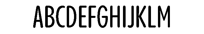 Pangram Sans Rounded Compressed Medium Font UPPERCASE