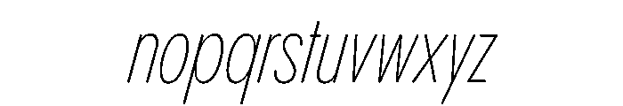 Pangram Sans Rounded Compressed Variable 10 Font LOWERCASE