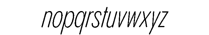 Pangram Sans Rounded Compressed Variable 11 Font LOWERCASE