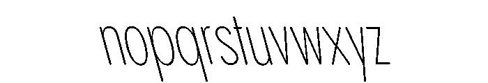 Pangram Sans Rounded Compressed Variable 18 Font LOWERCASE
