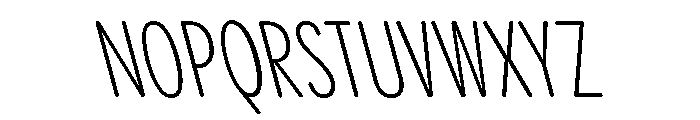 Pangram Sans Rounded Compressed Variable 19 Font UPPERCASE