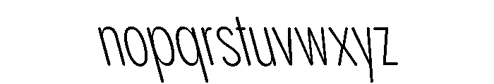 Pangram Sans Rounded Compressed Variable 19 Font LOWERCASE