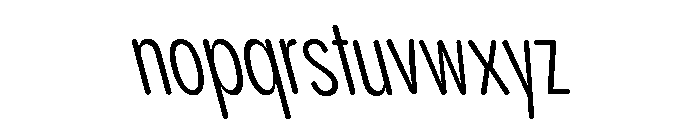 Pangram Sans Rounded Compressed Variable 20 Font LOWERCASE