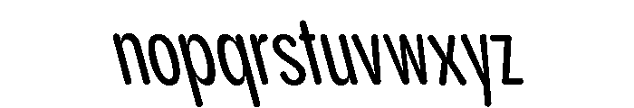 Pangram Sans Rounded Compressed Variable 21 Font LOWERCASE