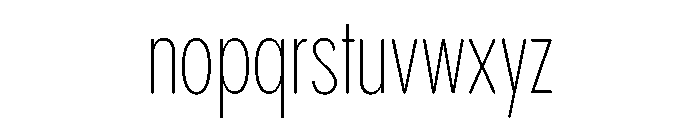 Pangram Sans Rounded Compressed Variable 2 Font LOWERCASE
