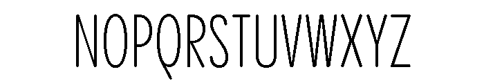 Pangram Sans Rounded Compressed Variable 3 Font UPPERCASE