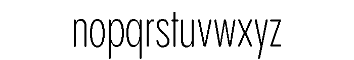 Pangram Sans Rounded Compressed Variable 3 Font LOWERCASE