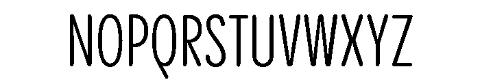 Pangram Sans Rounded Compressed Variable 4 Font UPPERCASE