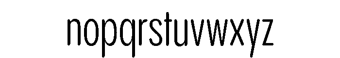 Pangram Sans Rounded Compressed Variable 4 Font LOWERCASE