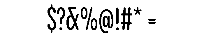 Pangram Sans Rounded Compressed Variable 5 Font OTHER CHARS