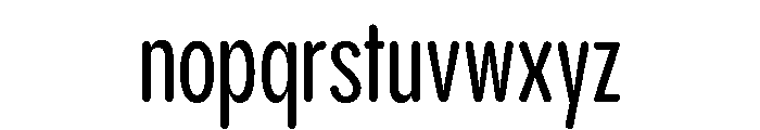 Pangram Sans Rounded Compressed Variable 5 Font LOWERCASE