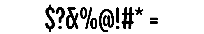 Pangram Sans Rounded Compressed Variable 6 Font OTHER CHARS