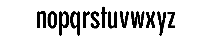 Pangram Sans Rounded Compressed Variable 6 Font LOWERCASE