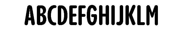Pangram Sans Rounded Compressed Variable 7 Font UPPERCASE