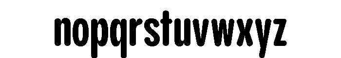 Pangram Sans Rounded Compressed Variable 7 Font LOWERCASE