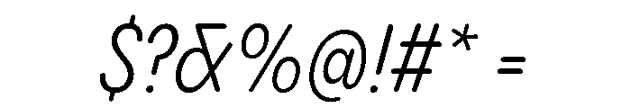Pangram Sans Rounded Condensed Variable 12 Font OTHER CHARS