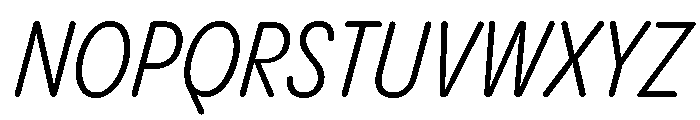Pangram Sans Rounded Condensed Variable 12 Font UPPERCASE
