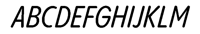 Pangram Sans Rounded Condensed Variable 13 Font UPPERCASE