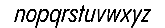 Pangram Sans Rounded Condensed Variable 13 Font LOWERCASE