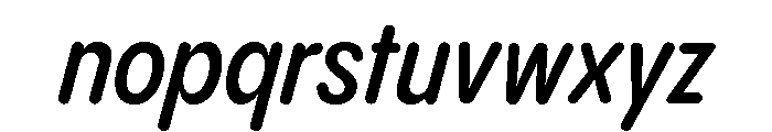 Pangram Sans Rounded Condensed Variable 14 Font LOWERCASE