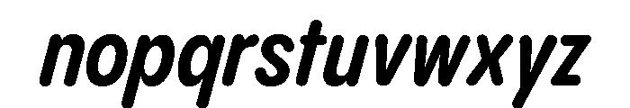 Pangram Sans Rounded Condensed Variable 15 Font LOWERCASE