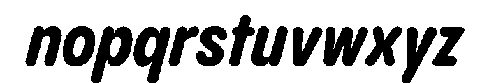 Pangram Sans Rounded Condensed Variable 16 Font LOWERCASE
