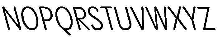 Pangram Sans Rounded Condensed Variable 20 Font UPPERCASE