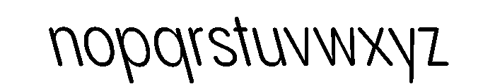 Pangram Sans Rounded Condensed Variable 20 Font LOWERCASE