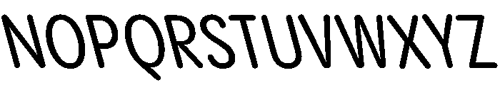 Pangram Sans Rounded Condensed Variable 21 Font UPPERCASE